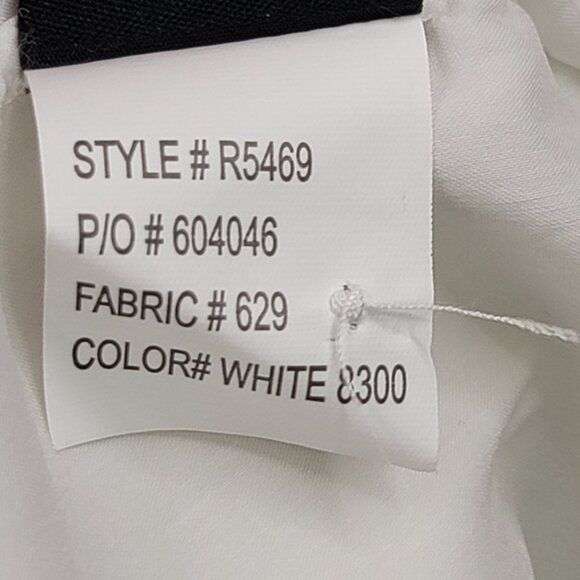 Renuar White Button-Up Shirt Size 12 Womens Sleek Cotton Nylon New - Picture 7 of 11